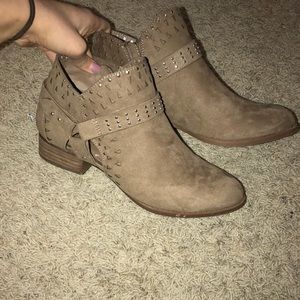 Madden Girl suede studded booties
